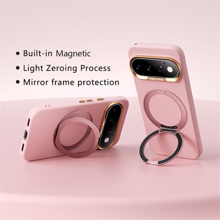 Защитный чехол ABEEL Silk Ring Magnetic для Google Pixel 11 Pro - Black: фото 7 из 7