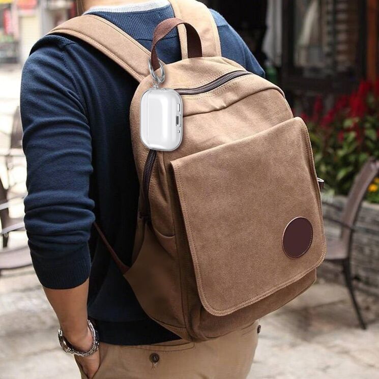 Защитный чехол AHASTYLE Crystal Case для AirPods Pro 3 - Transparent Glitter: фото 6 из 6