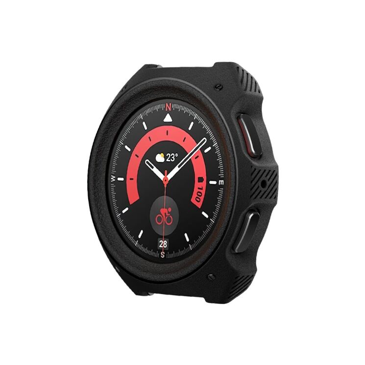 Захисний чохол Caseology Vault (FW) by Spigen для Samsung Galaxy Watch 5 Pro (45mm) - Matte Black: фото 3 з 15