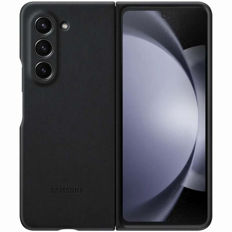 Защитный чехол Copiex Leather Cover (FF) для Samsung Galaxy Fold 5 - Black: фото 1 из 6