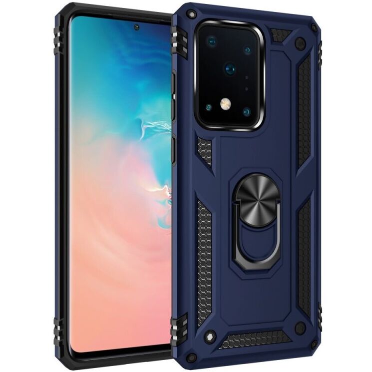 Защитный чехол Deexe Armor Case для Samsung Galaxy S20 Ultra (G988) - Blue: фото 1 из 10