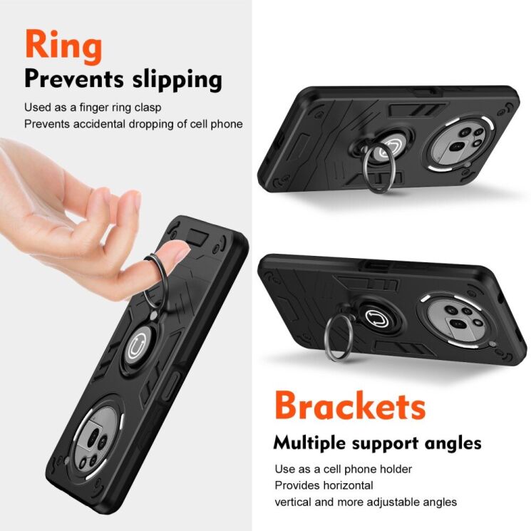 Защитный чехол Deexe Armor Mag для Nothing Phone (3a) Pro - Black: фото 2 из 7