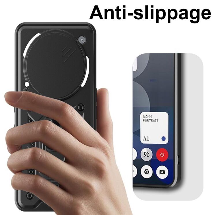 Защитный чехол Deexe Armor Shield для Nothing Phone (3a) Pro - Black: фото 4 из 9