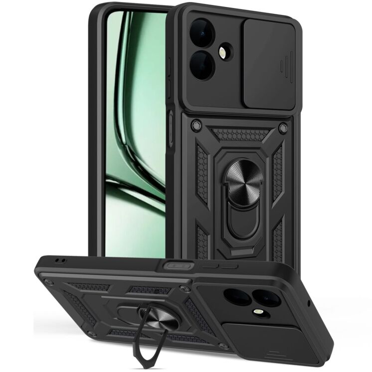 Захисний чохол Deexe Armor Shield для Samsung Galaxy A07 (A075) - Black: фото 1 з 10