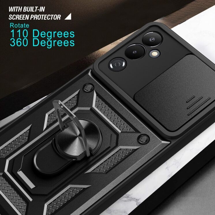 Защитный чехол Deexe Armor Shield для Samsung Galaxy M14 (M146) - Black: фото 7 из 8