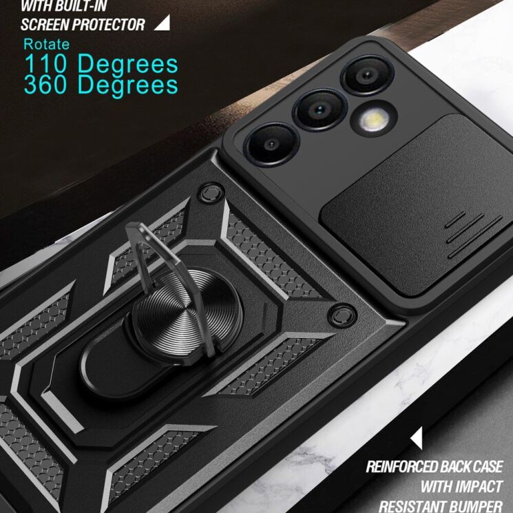 Защитный чехол Deexe Armor Shield для Samsung Galaxy S24 FE (S721) - Black: фото 8 из 9