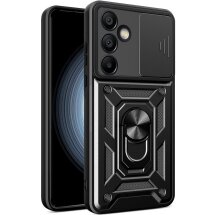 Защитный чехол Deexe Armor Shield для Samsung Galaxy S24 FE (S721) - Black: фото 1 из 9
