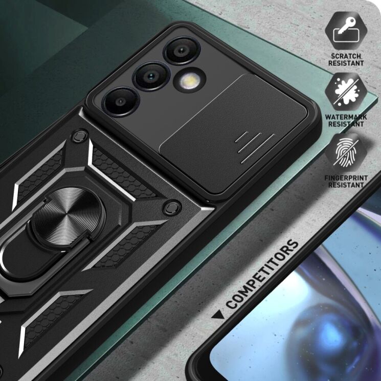 Защитный чехол Deexe Armor Shield для Samsung Galaxy S24 FE (S721) - Black: фото 6 из 9
