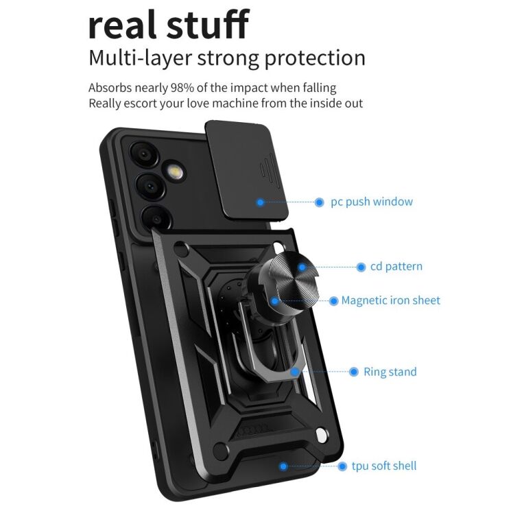 Защитный чехол Deexe Armor Shield для Samsung Galaxy S24 FE (S721) - Black: фото 9 из 9