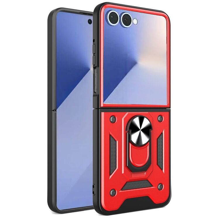 Защитный чехол Deexe Armor Shield (FF) для Samsung Galaxy Flip 7 - Red: фото 1 из 10