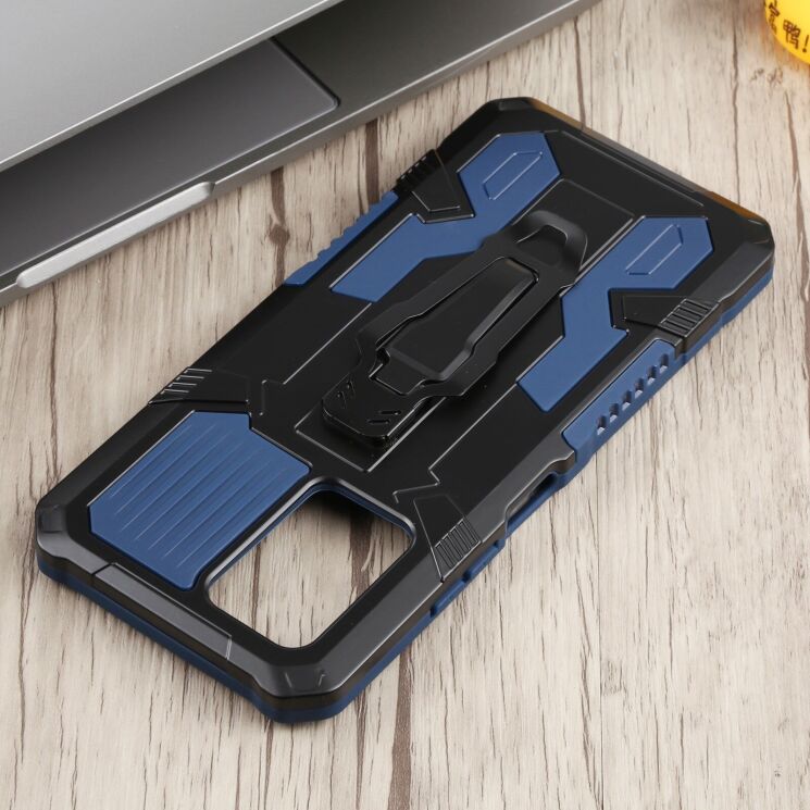 Защитный чехол Deexe Armor Warrior для Infinix Note 10 Pro (X695C) - Blue: фото 4 из 5