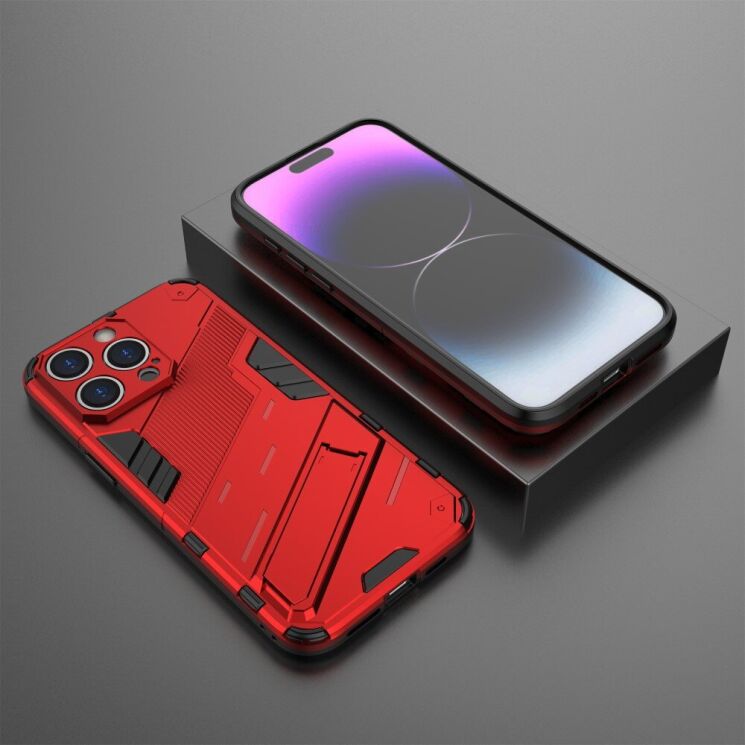 Защитный чехол Deexe Bibercas для Apple iPhone 15 Pro - Red: фото 4 из 6