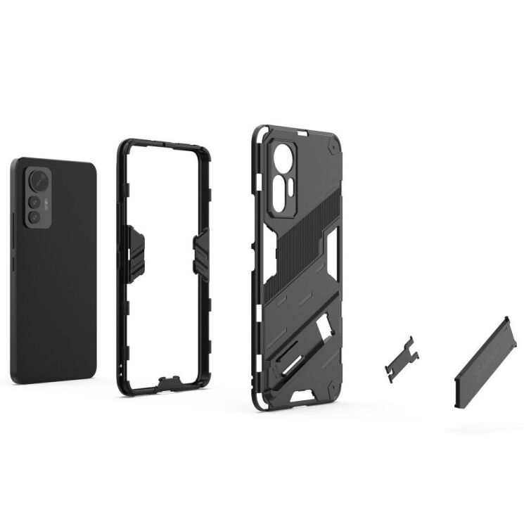 Защитный чехол Deexe Bibercas для Xiaomi 12 Lite - Black: фото 5 из 9