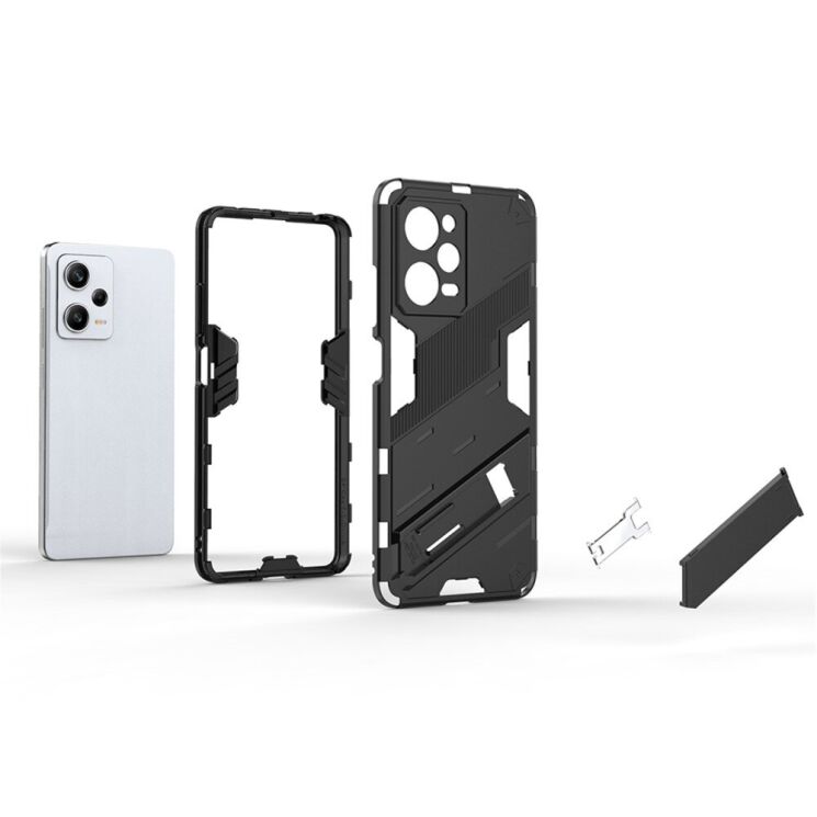 Защитный чехол Deexe Bibercas для Xiaomi Redmi Note 12 Pro 5G - Dark Blue: фото 6 из 8
