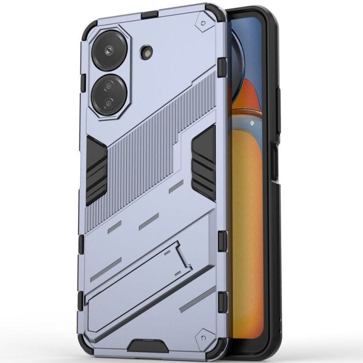 Захисний чохол Deexe Bibercas для Xiaomi Redmi 13C / Poco C65 - Dark Blue: фото 1 з 8