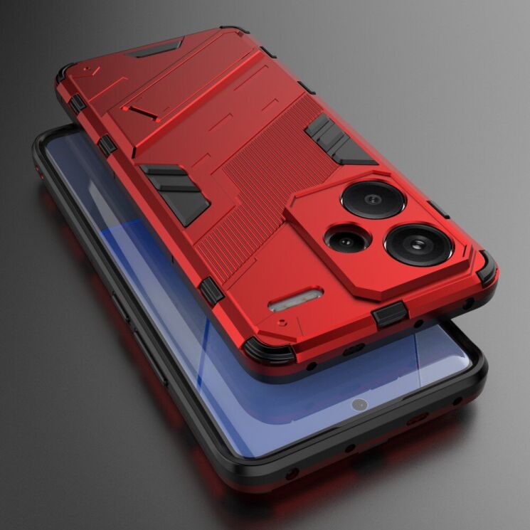 Защитный чехол Deexe Bibercas для Xiaomi Redmi Note 13 Pro+ - Red: фото 2 из 6