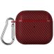 Защитный чехол Deexe Carbon Cover для Apple AirPods 4 - Red (364428R). Фото 1 из 9