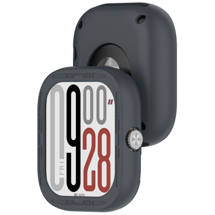 Защитный чехол Deexe Color Frame для Xiaomi Redmi Watch 5 - Dark Grey: фото 3 из 8