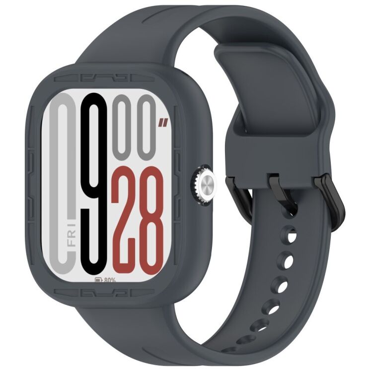 Защитный чехол Deexe Color Frame для Xiaomi Redmi Watch 5 - Dark Grey: фото 7 из 8
