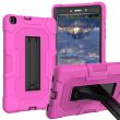 Захисний чохол Deexe Color Kickstand для Samsung Galaxy Tab A 8.0 (2019) - Black / Rose Red (214118BP)