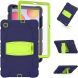 Защитный чехол Deexe Color Kickstand для Samsung Galaxy Tab S6 lite / S6 Lite (2022/2024) - Navy Blue / Lime (266137LG). Фото 9 из 10