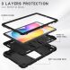 Защитный чехол Deexe Color Kickstand для Samsung Galaxy Tab S6 lite / S6 Lite (2022/2024) - Navy Blue / Lime (266137LG). Фото 7 из 10