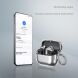 Захисний чохол Deexe Crystal Shield для Samsung Galaxy Buds 3 / Buds 3 Pro - Transparent Black (360917H). Фото 3 з 7
