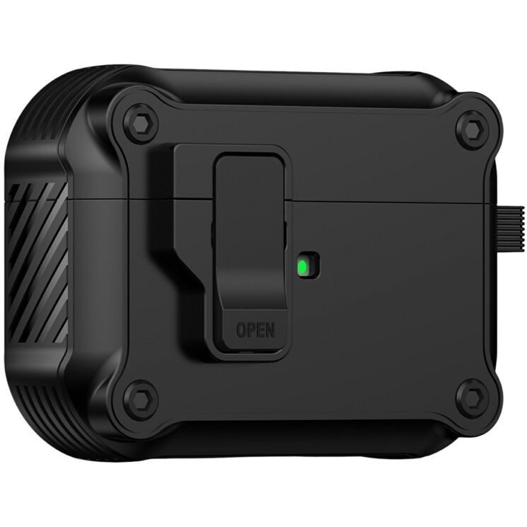 Защитный чехол Deexe Defender Armor для Apple AirPods Pro 3 - Black (390131B) Защитный чехол Deexe Defender Armor для Apple AirPods Pro 3 - Black: фото 1 из 9