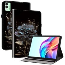 Защитный чехол Deexe Flower для TECNO Megapad 11 - Black Rose: фото 1 из 7