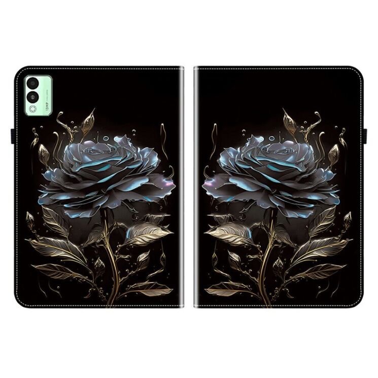 Защитный чехол Deexe Flower для TECNO Megapad 11 - Black Rose: фото 7 из 7