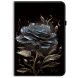 Защитный чехол Deexe Flower для TECNO Megapad 11 - Black Rose (375500D). Фото 5 из 7