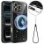 Захисний чохол Deexe Glitter Case with MagSafe для iPhone 18 Pro Max / 17 Pro Max - Black: фото 1 з 7