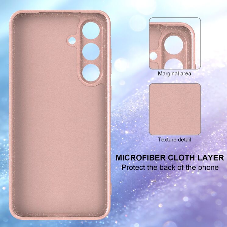 Защитный чехол Deexe Glitter Case with MagSafe для Samsung Galaxy S25 (S931) / Galaxy S24 (S921) - Black: фото 4 из 7