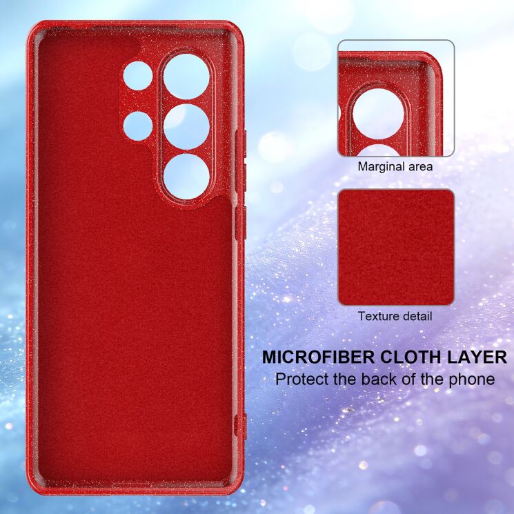 Захисний чохол Deexe Glitter Case with MagSafe для Samsung Galaxy S25 Ultra (S938) - Blue: фото 4 з 7