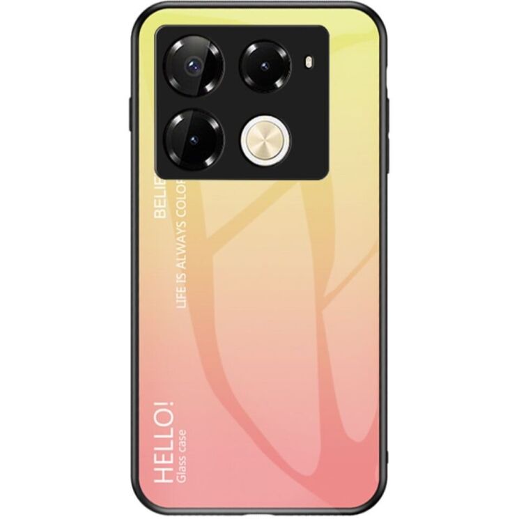 Захисний чохол Deexe Gradient Color для Infinix Note 40 Pro - Yellow: фото 1 з 7
