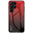 Защитный чехол Deexe Gradient Color для Samsung Galaxy S24 Ultra - Red / Black (343368BR)