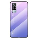Захисний чохол Deexe Gradient Color для VIVO Y31 / Y53s - Pink / Purple: фото 1 з 12
