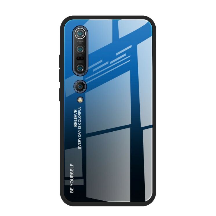 Защитный чехол Deexe Gradient Color для Xiaomi Mi 10 Pro - Blue / Black: фото 1 из 3