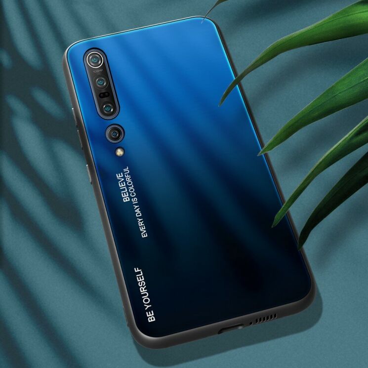 Защитный чехол Deexe Gradient Color для Xiaomi Mi 10 Pro - Blue / Black: фото 2 из 3