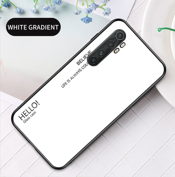 Захисний чохол Deexe Gradient Color для Xiaomi Mi Note 10 Lite - White: фото 2 з 10