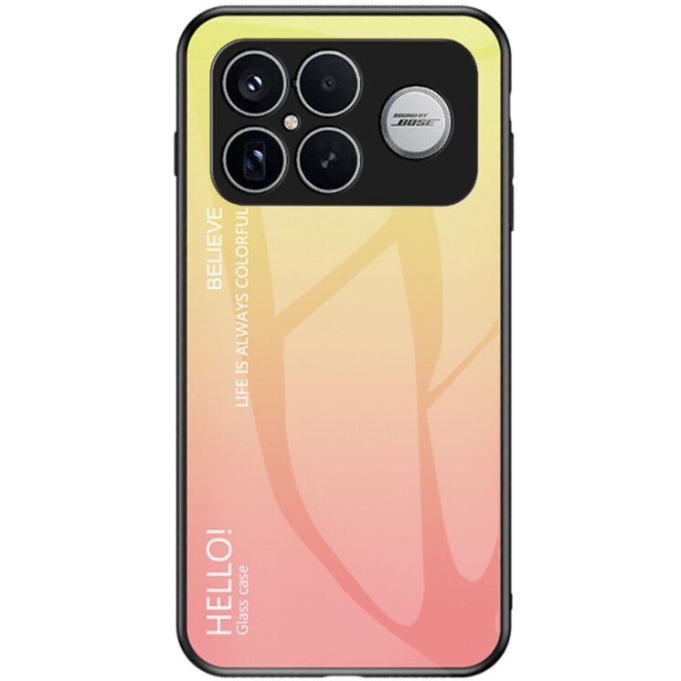 Защитный чехол Deexe Gradient Color для Xiaomi Poco F8 Ultra - Yellow: фото 1 из 8