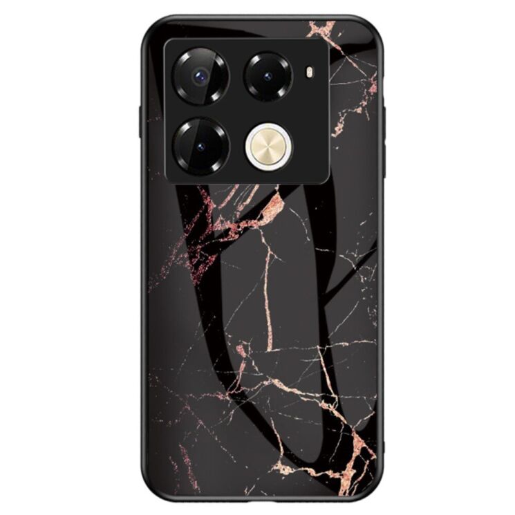 Захисний чохол Deexe Gradient Pattern для Infinix Note 40 Pro - Black / Gold: фото 1 з 7