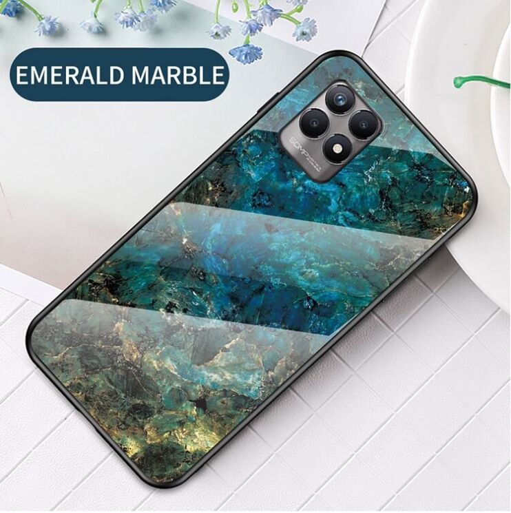 Защитный чехол Deexe Gradient Pattern для Realme 8i / Realme Narzo 50 - Emerald: фото 2 из 9