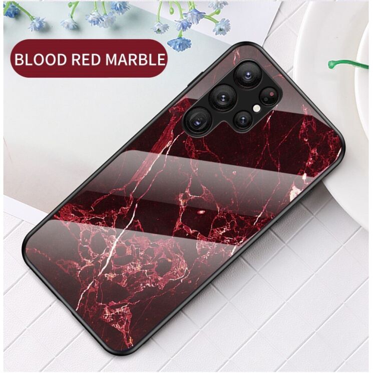 Защитный чехол Deexe Gradient Pattern для Samsung Galaxy S23 Ultra - Red: фото 2 из 4