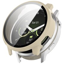 Захисний чохол Deexe Hard Frame для Garmin Venu 4 (45mm) - Ivory White: фото 1 з 7