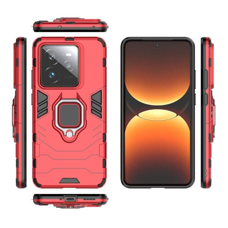 Захисний чохол Deexe Hybrid Case для Realme GT 7 Pro - Red: фото 6 з 6