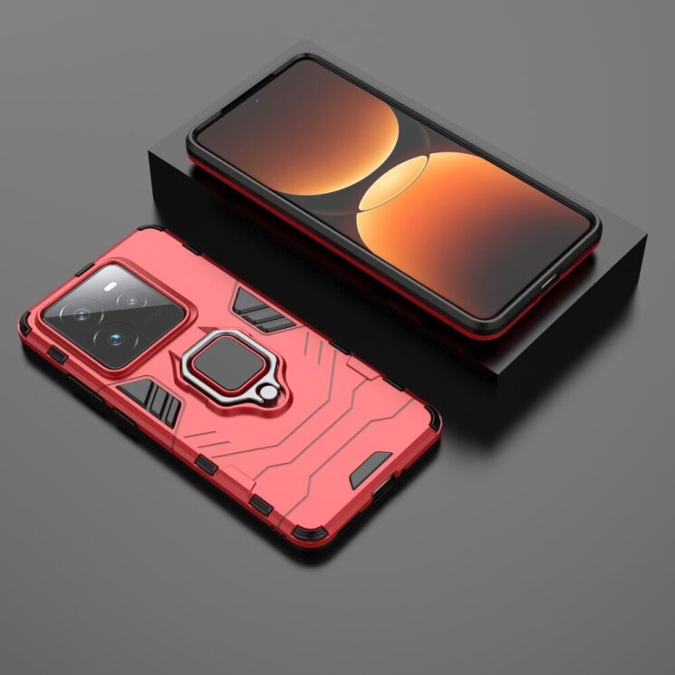 Захисний чохол Deexe Hybrid Case для Realme GT 7 Pro - Red: фото 4 з 6