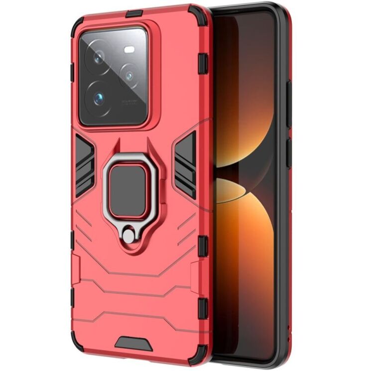 Захисний чохол Deexe Hybrid Case для Realme GT 7 Pro - Red: фото 2 з 6