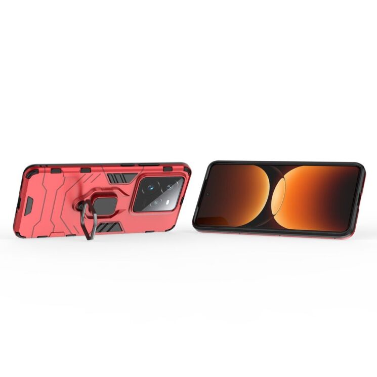 Захисний чохол Deexe Hybrid Case для Realme GT 7 Pro - Red: фото 3 з 6