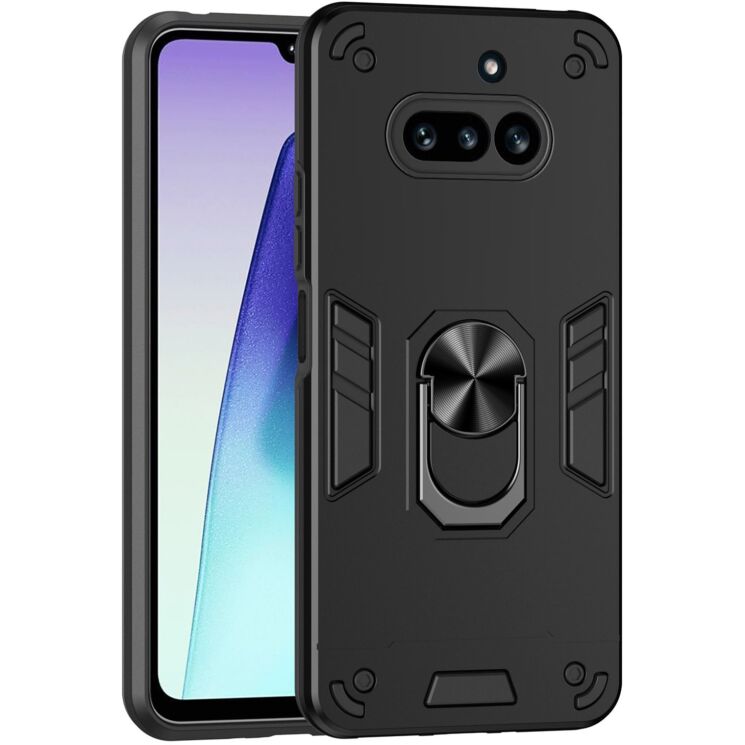 Захисний чохол Deexe Hybrid Shell для Nothing Phone (4a) - Black (411316B) Захисний чохол Deexe Hybrid Shell для Nothing Phone (4a) - Black: фото 1 з 7